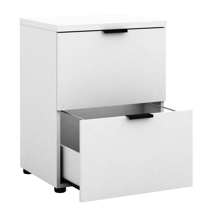 Rico 2 Drawer Filing Cabinet - Light Sonoma Oak and White