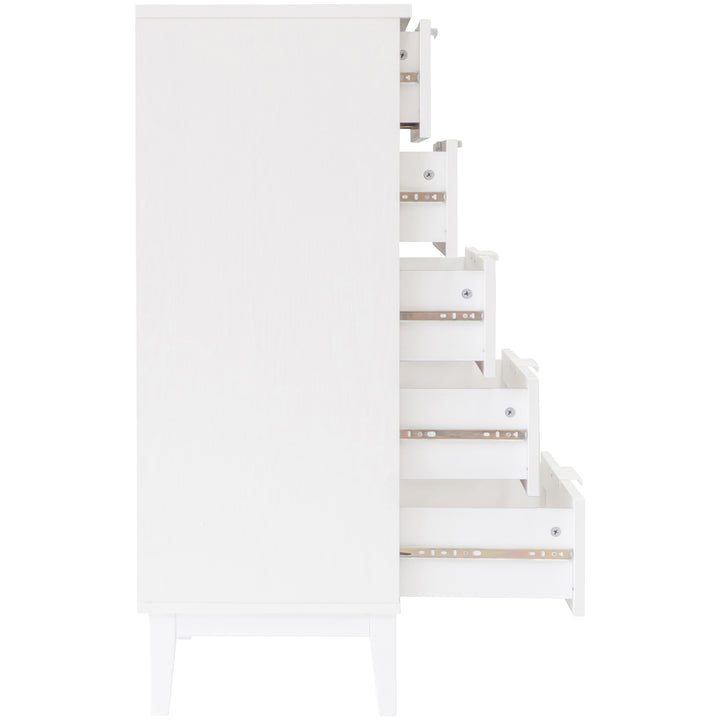 Tenley 5 Drawer Chest - White