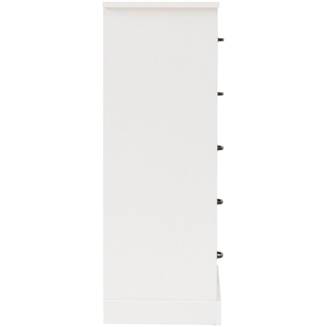 Hamptons 5 drawer Chest - White