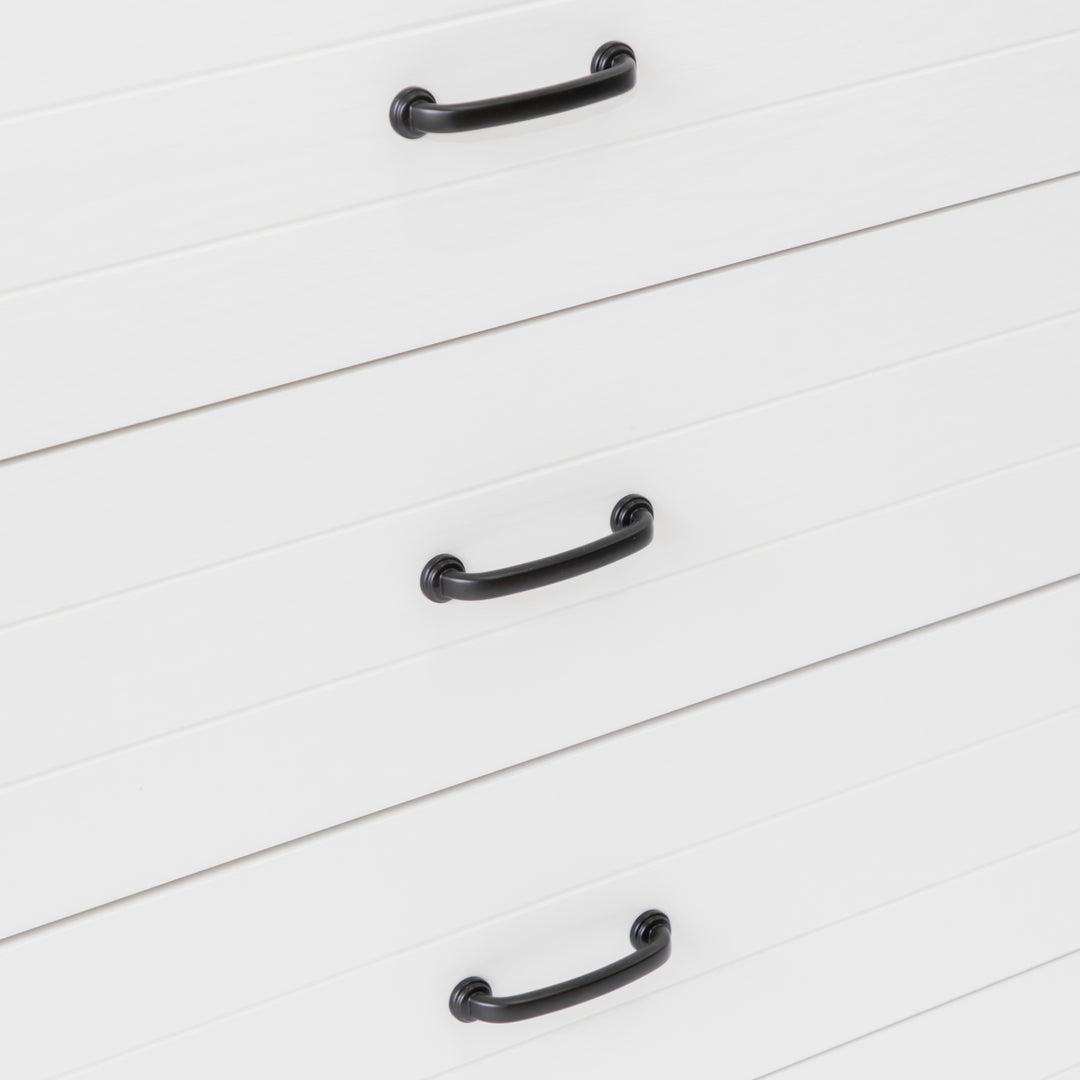 Hamptons 5 drawer Chest - White