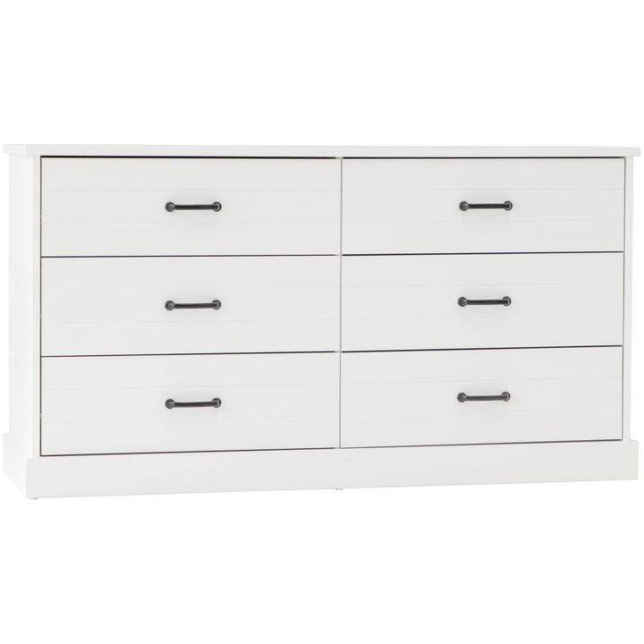 Hamptons 6 Drawer Chest - White