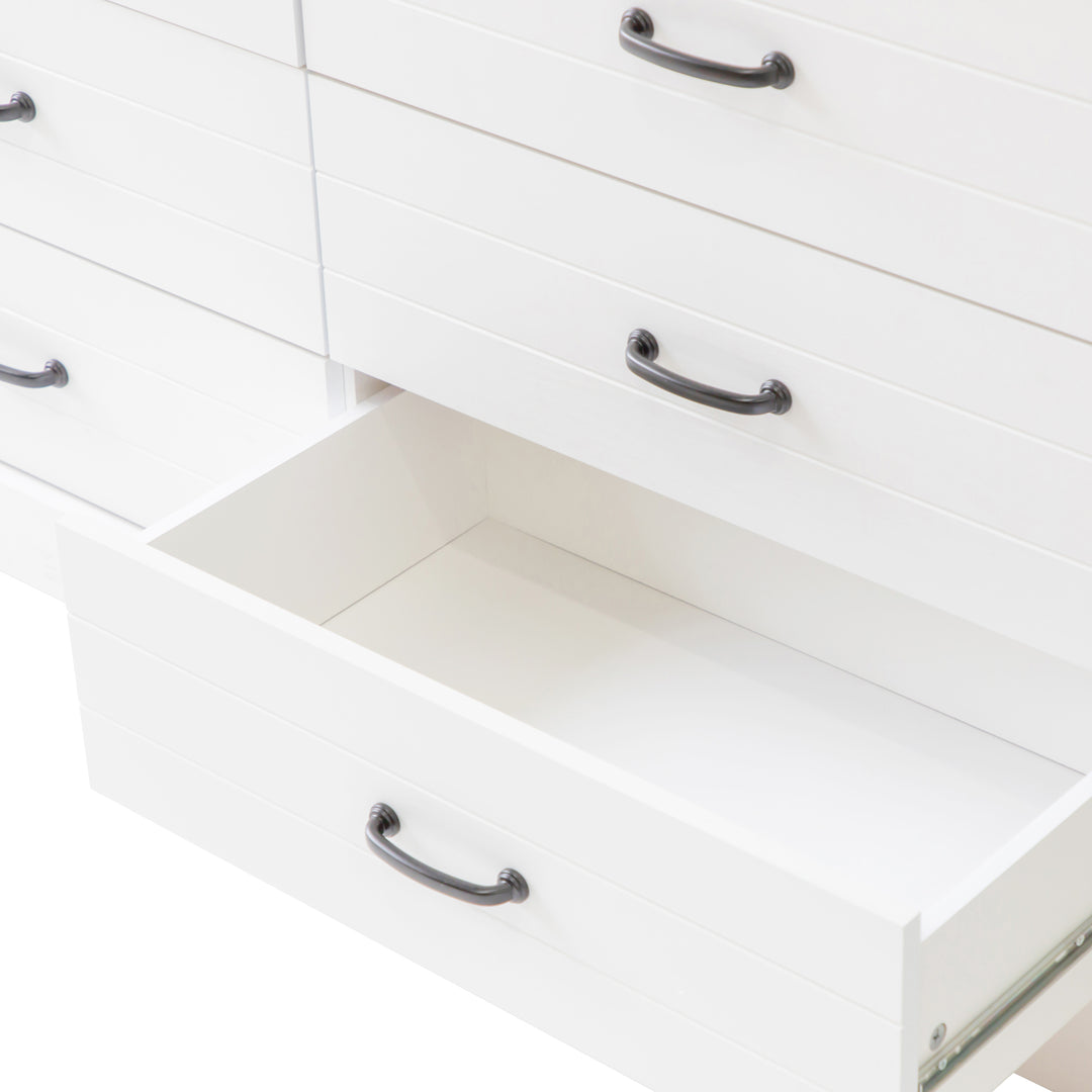 Hamptons 6 Drawer Chest - White