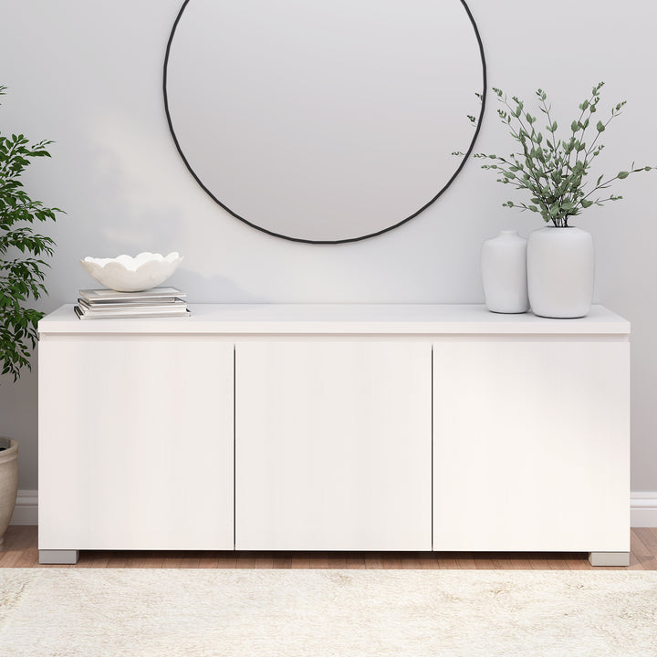 Elara 3 Door Buffet - White