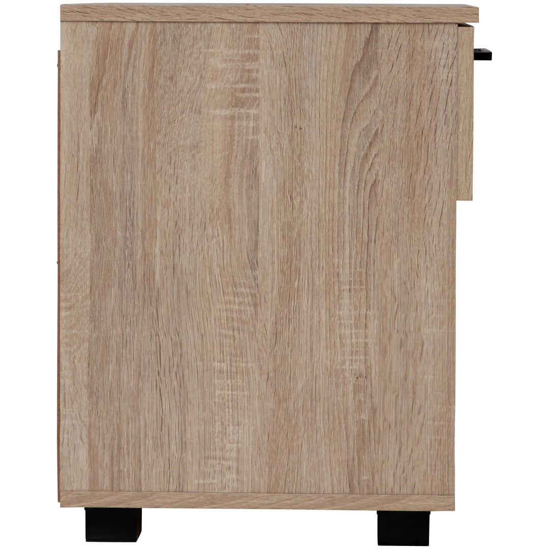 Montreal Bedside Table with 1 Drawer - Light Sonoma Oak