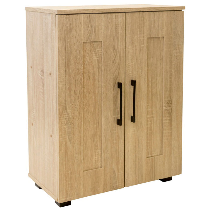 Montreal Low Line Double Door Floor Unit - Light Sonoma Oak