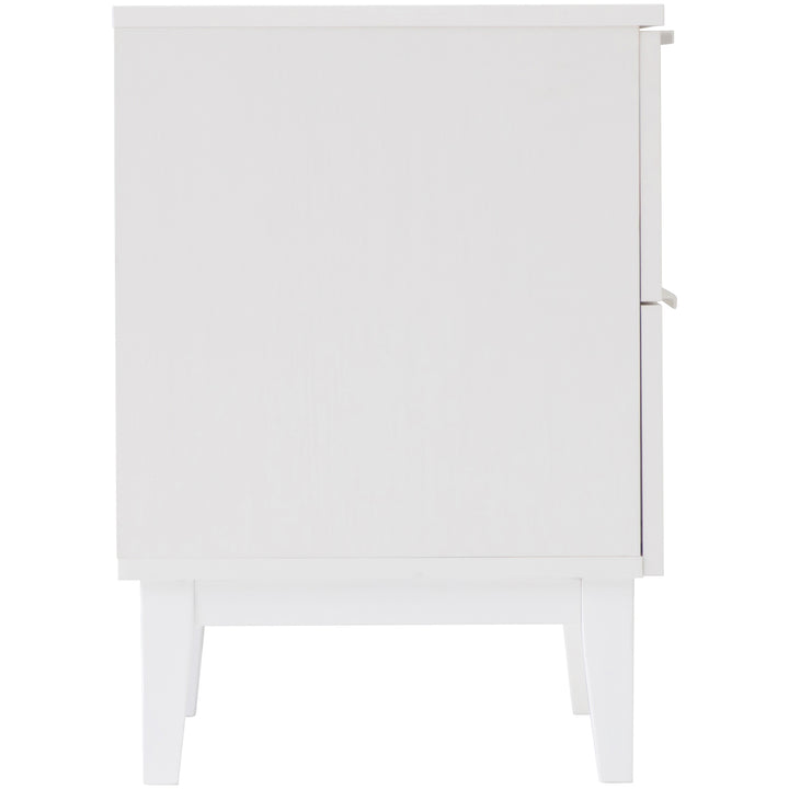 Tenley 2 Drawer Bedside Table - White