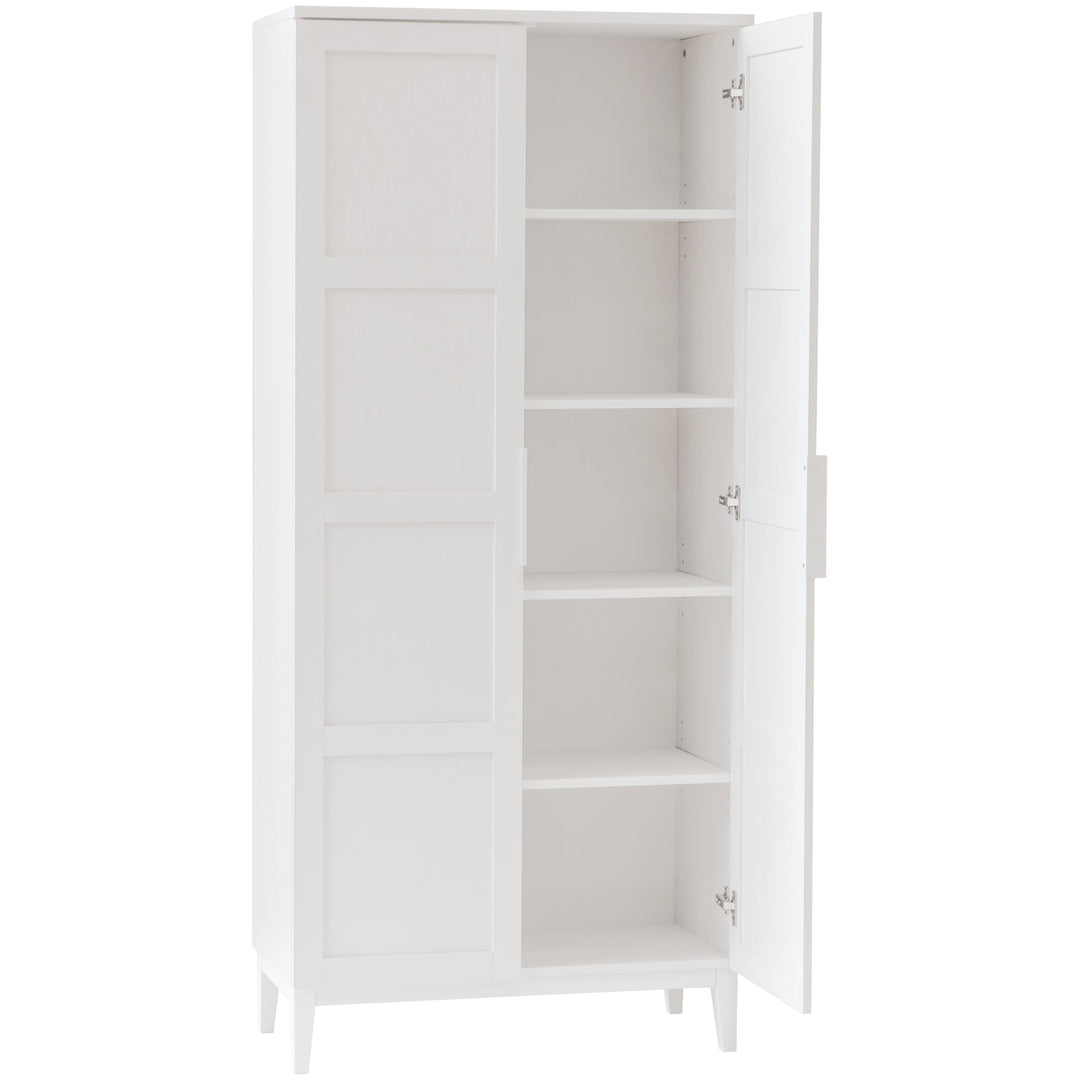 Tenley 5 Tier 2 Door Multipurpose Cupboard - White