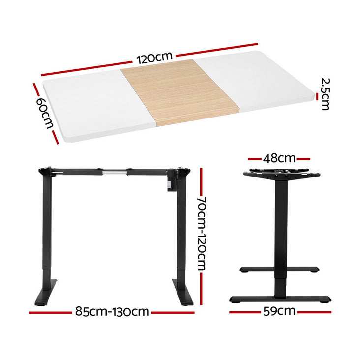 Motorised Standing Desk Sit Stand Desks 120CM