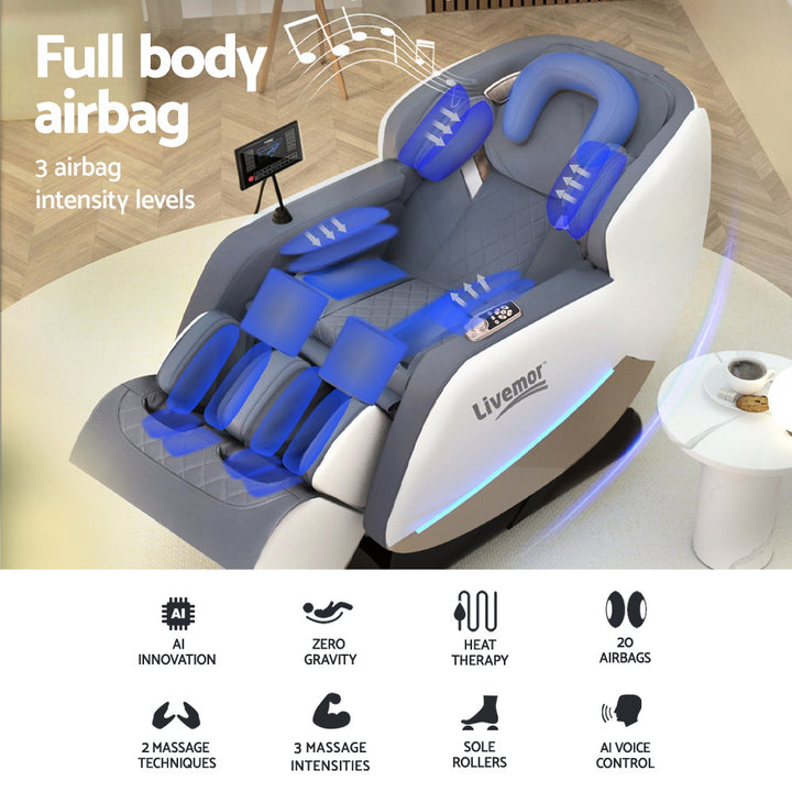 Livemor Massage Chair Electric Recliner Home Massager Beryl