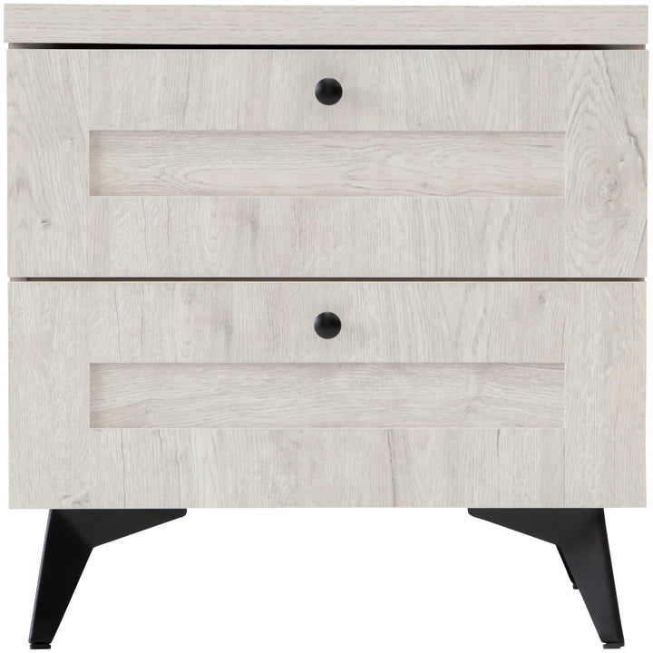 Bayville 2 drawer bedside table