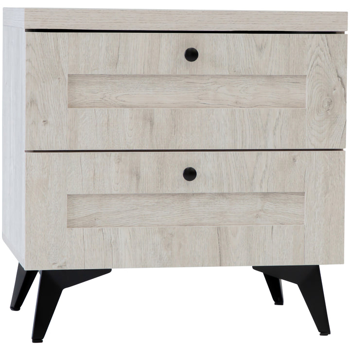 Bayville 2 drawer bedside table