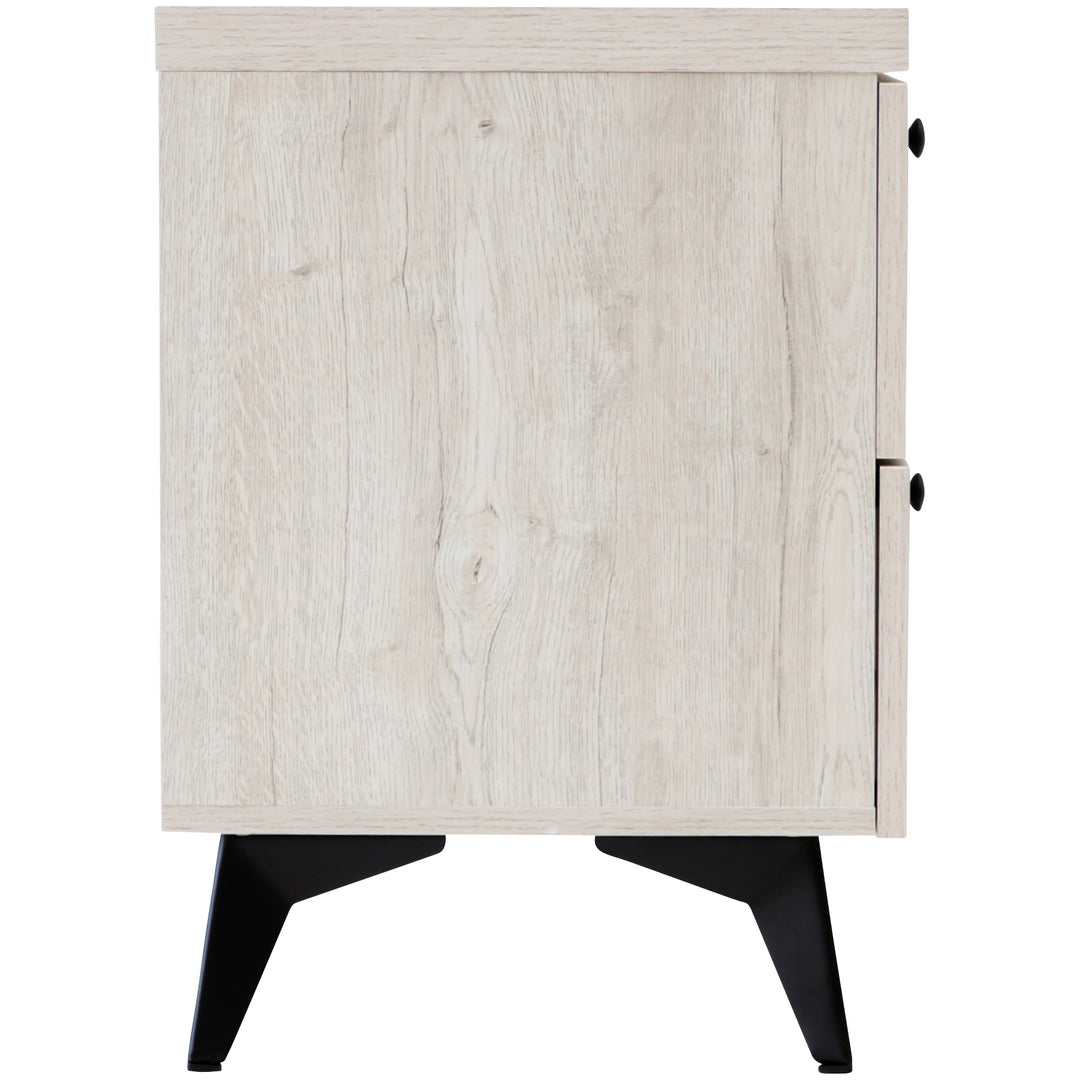 Bayville 2 drawer bedside table