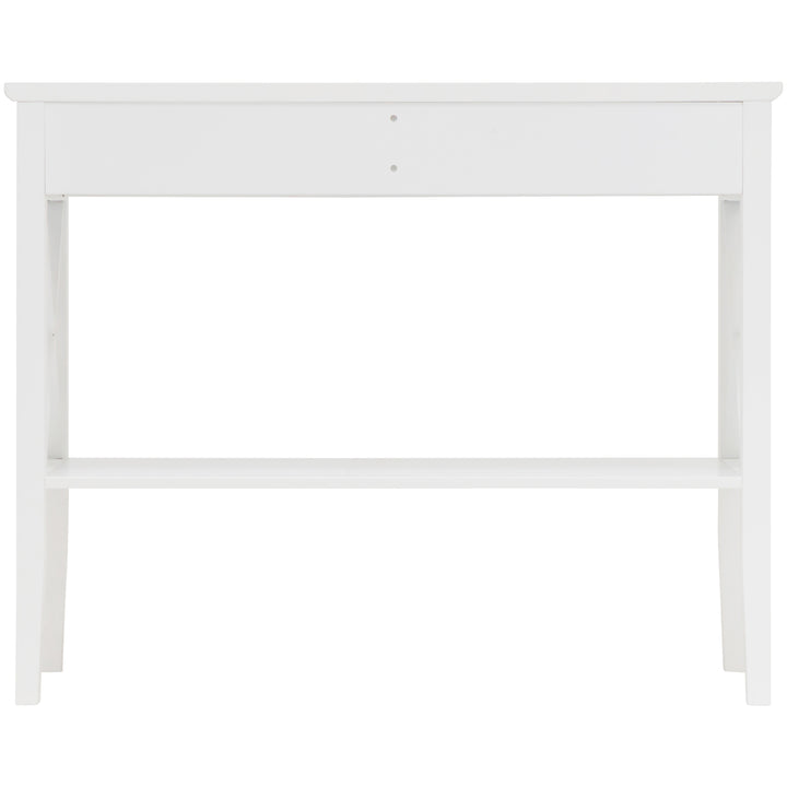 Long Island 2 Drawer 1 Shelf Console Table White