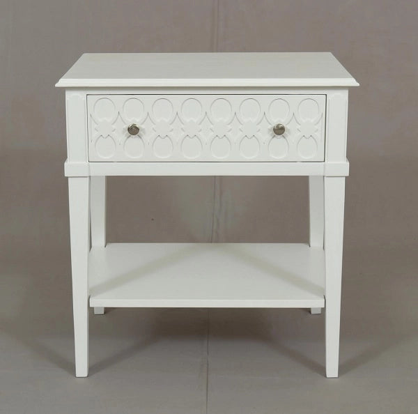 Kioloa Bedside Table 1 drawer Semi Gloss Finish