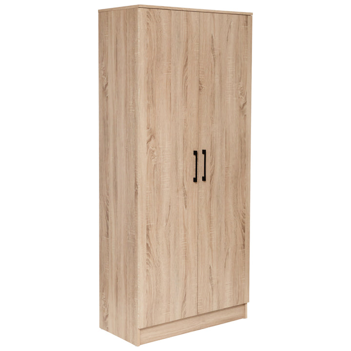 Multi-Purpose Broom Cupboard 2 Door Light Sonoma Oak