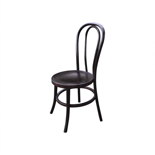 Bentwood Dining Chair White Dark Brown