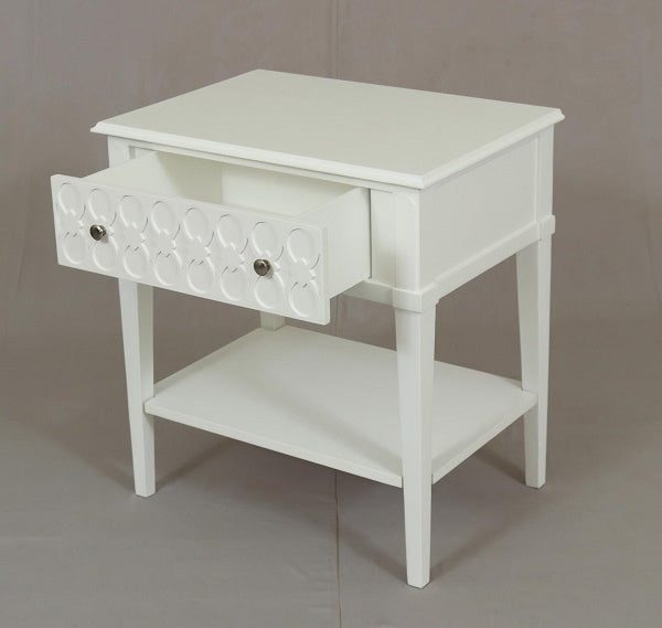 Kioloa Bedside Table 1 drawer Semi Gloss Finish