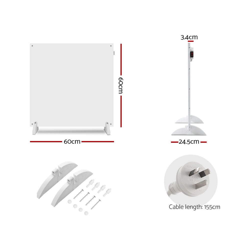 Metal Wall Heater Mount Panel Heater Slimline