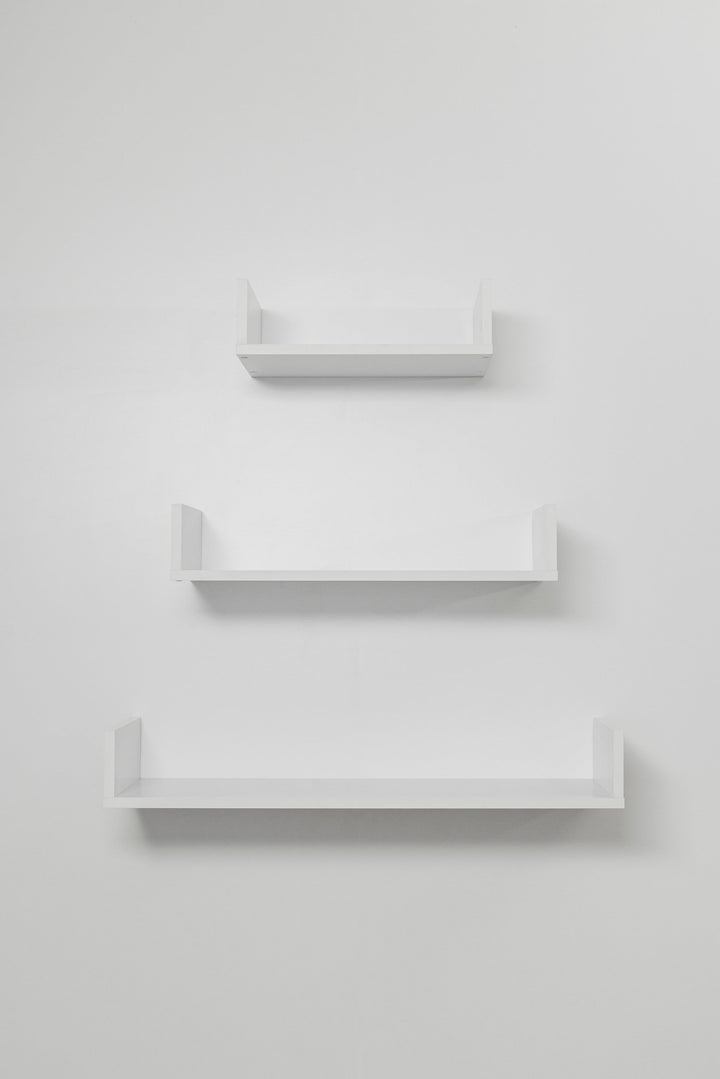 Oslo Three Piece Shelf Kit Wall Decorator White