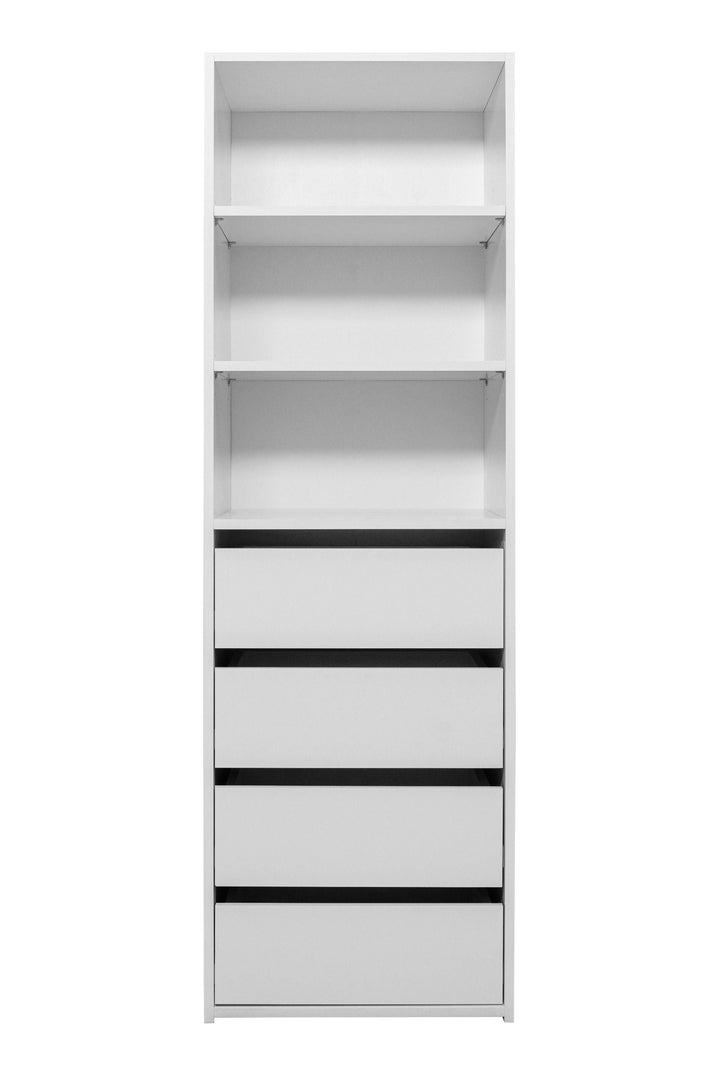 Geneva 3 Shelf/4 Drawer Built-in Wardrobe - Classic