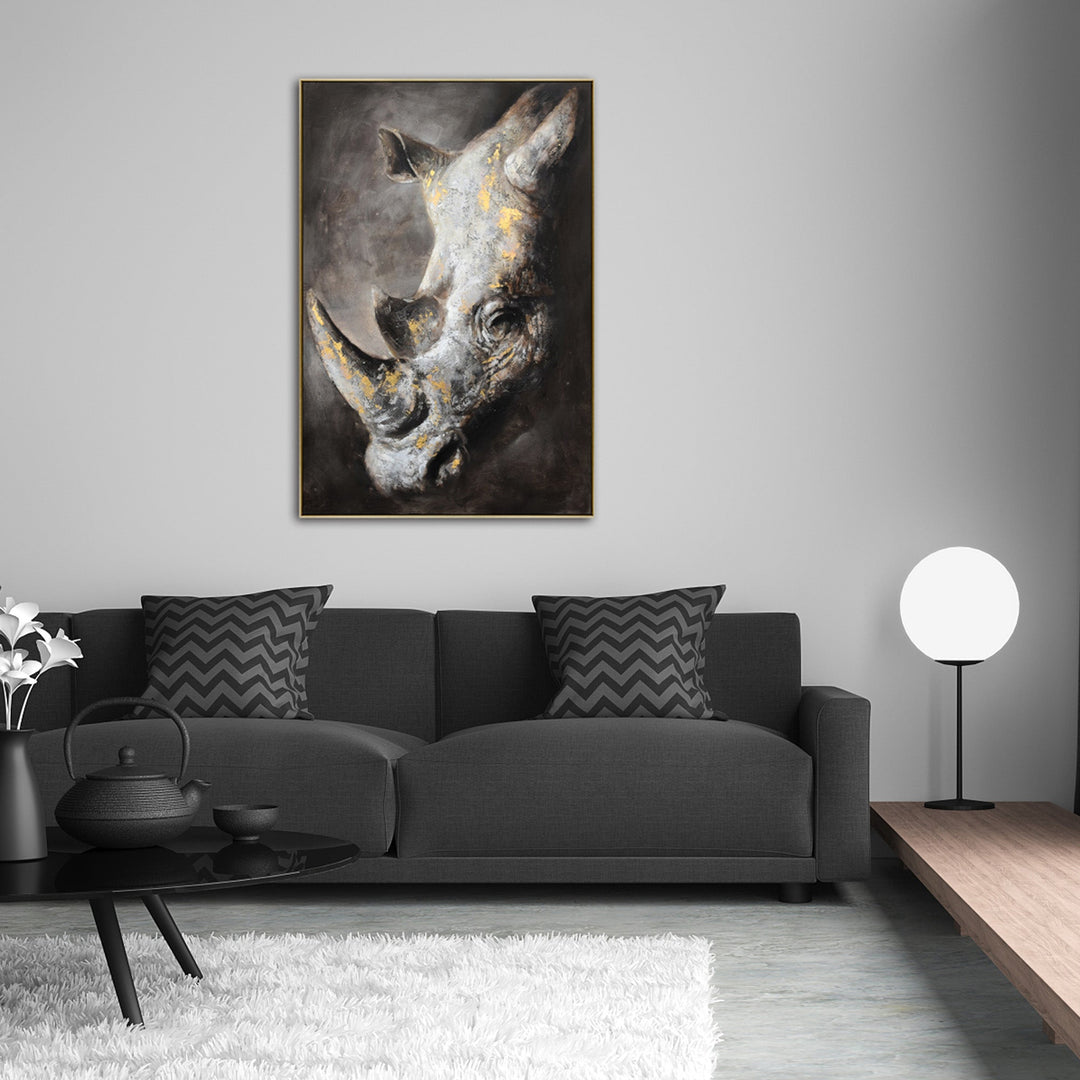 Golden Titan Champagne Framed Wall Art 80X120cm