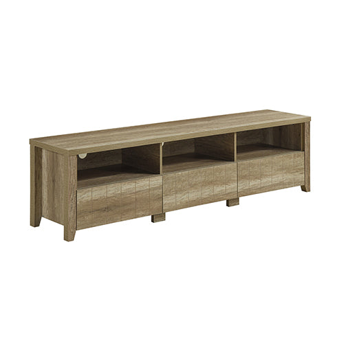 TV Cabinet 3 Storage Drawers Oak Colour