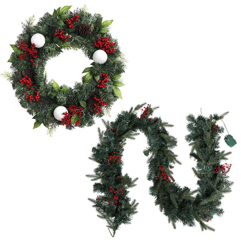 Jingle Jollys Christmas Garland and Wreath