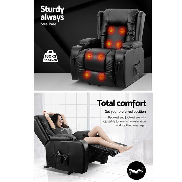 Artiss Electric Recliner Chair Lift Heated Massage Chairs 