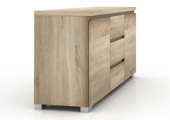 Elara 2 Door 3 Drawer Storage Buffet Unit Bedroom Sideboard 