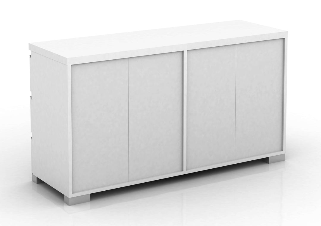 Elara 6 Drawer Chest High Gloss Bedroom Storage Lowboy 