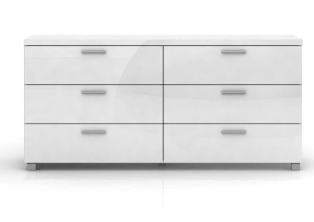 Elisha High Gloss 6 Drawer Chest