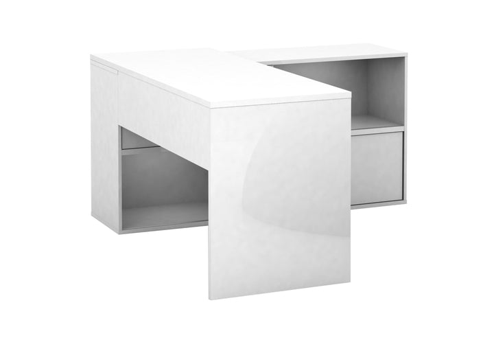 Mateo High Gloss Office Home Computer Executive Corner Desk 