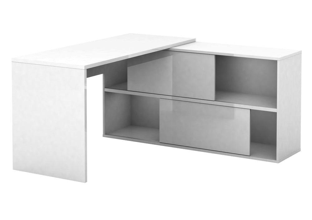 Mateo High Gloss Office Home Computer Executive Corner Desk 