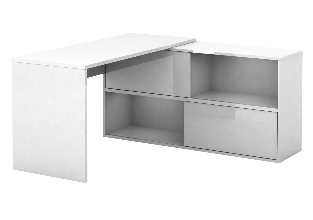 Mateo High Gloss Office Home Computer Executive Corner Desk 