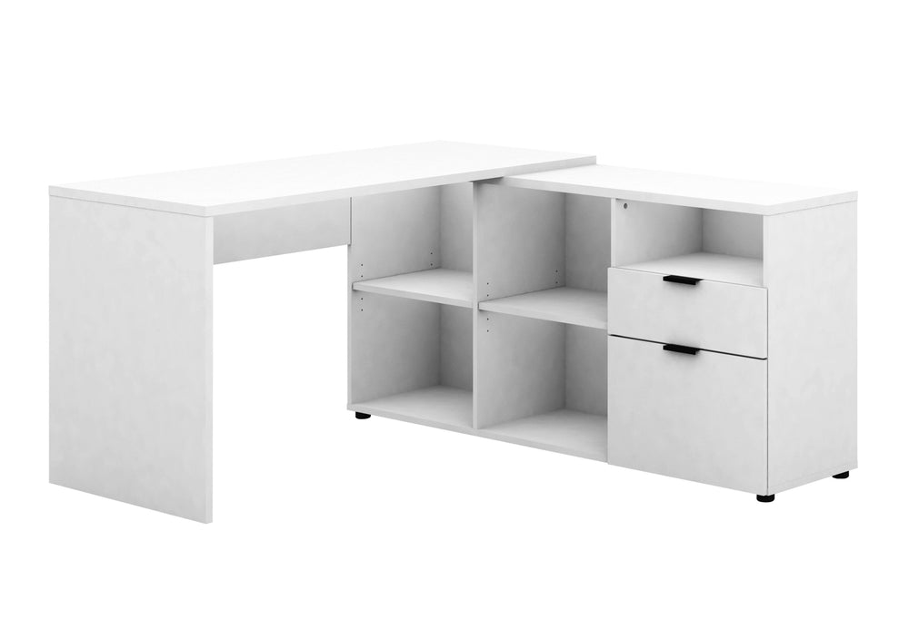 Rico Office Home Study Computer Executive Corner Desk White